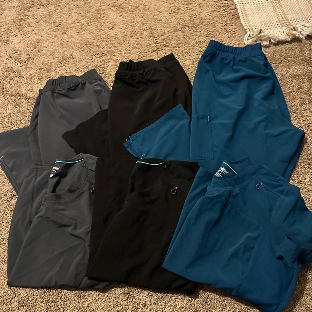 Scrubstar Black Performance Top